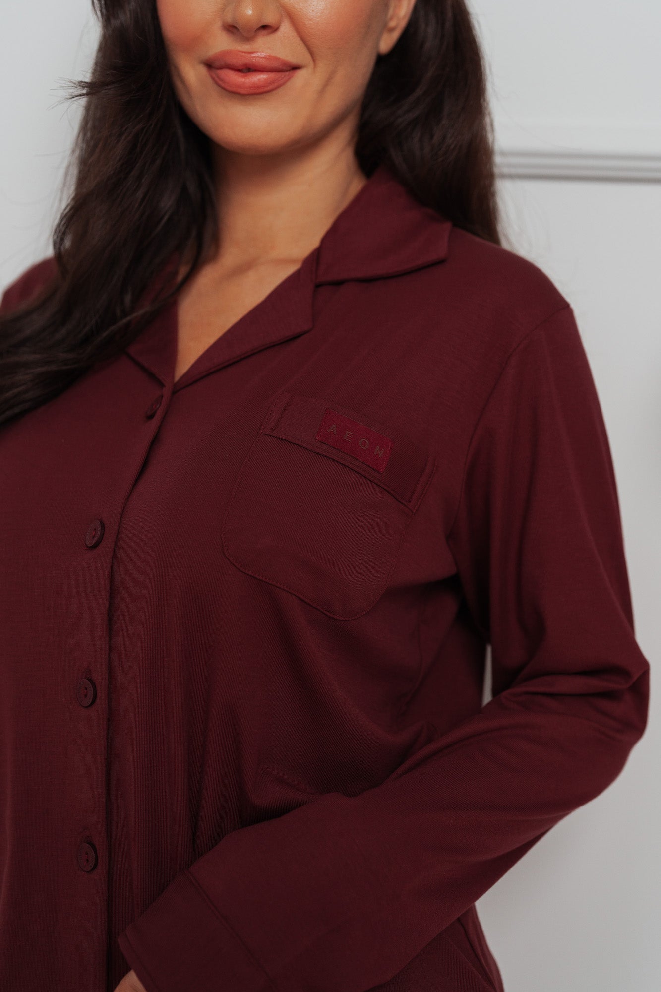 EASE PYJAMA BUNDLE - BURGUNDY (2 - PIECE) - Aeon Athletics