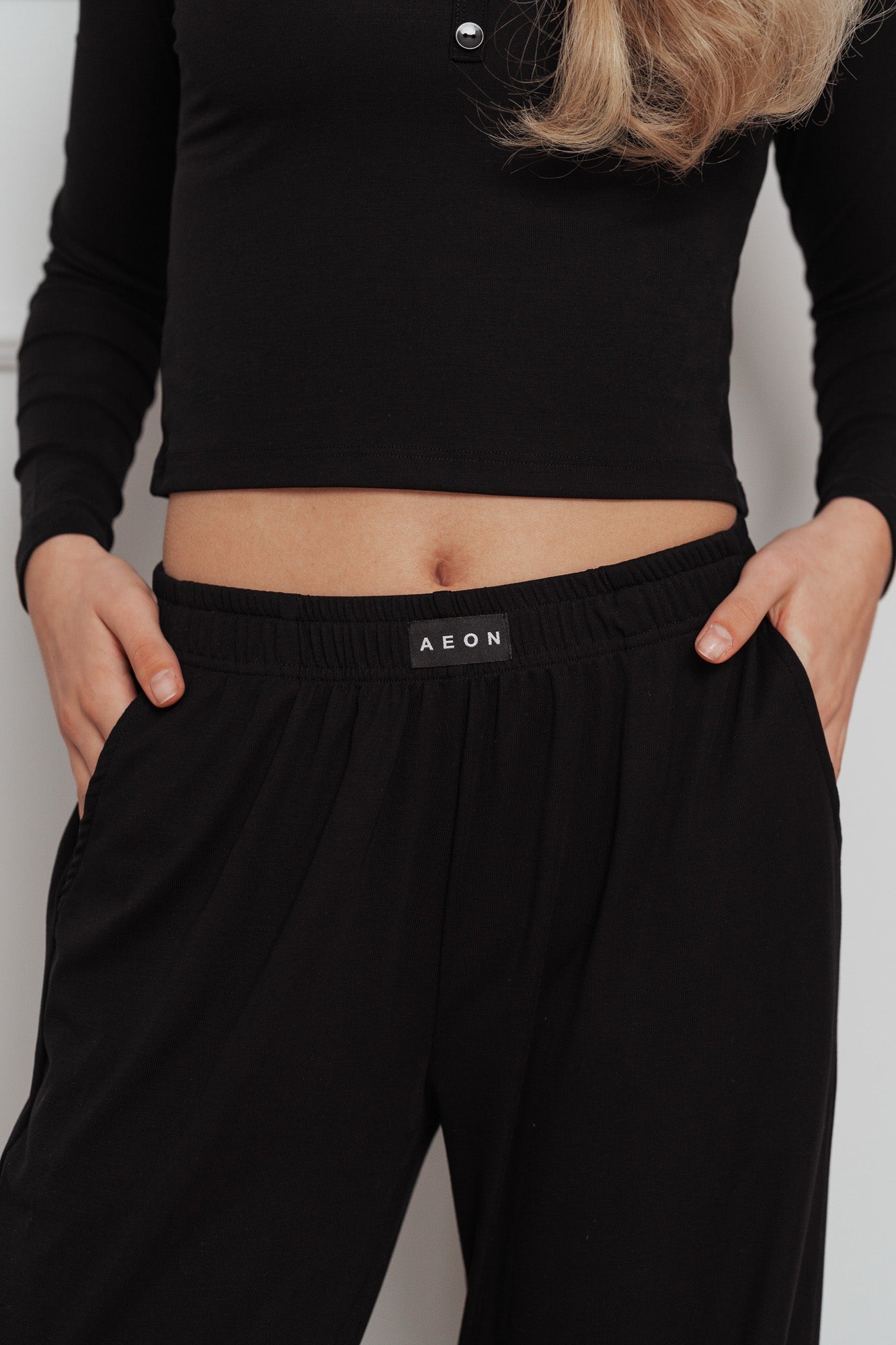 EASE PYJAMA BUNDLE - BLACK (2 - PIECE) - Aeon Athletics