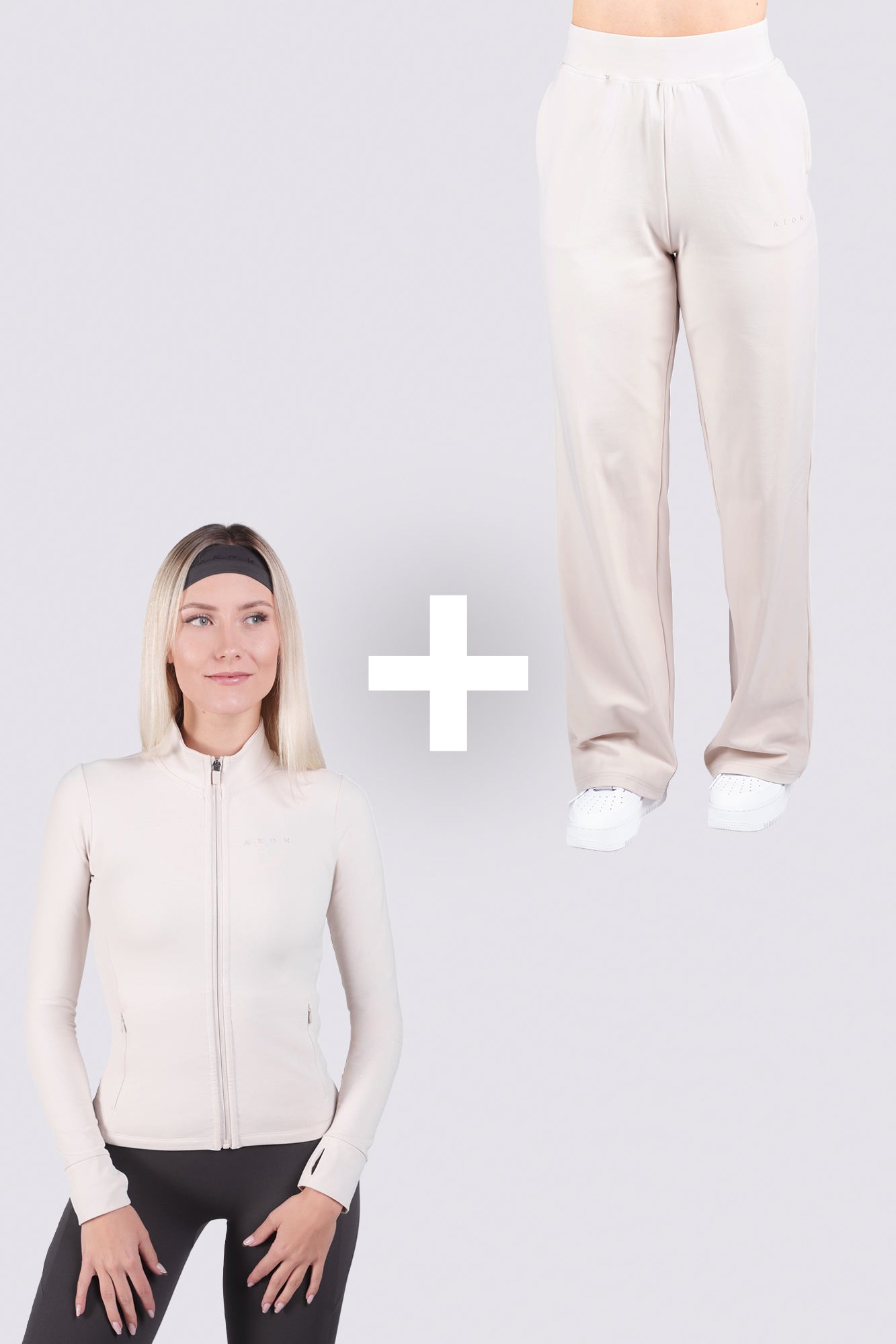 SECOND SKIN TRACKSUIT BUNDLE - OFF WHITE (2 - PIECE) - Aeon Athletics